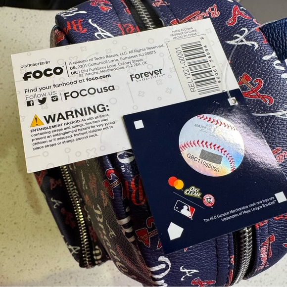 FOCO MLB Braves Logo Mini Backpack / purse NWT main image 10